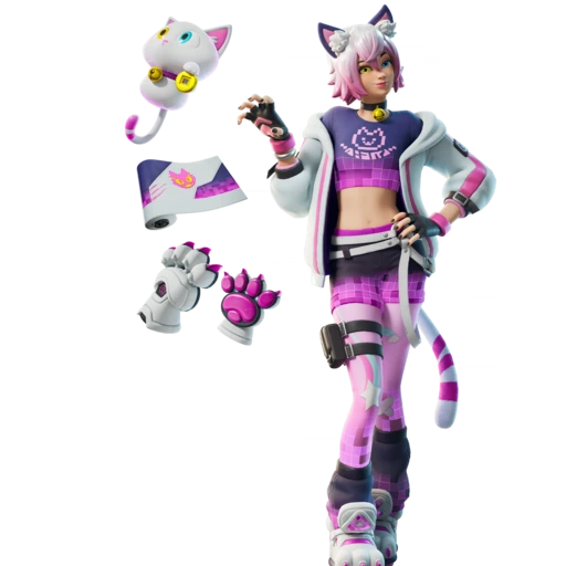 Lote de felina gamer fortnite pack
