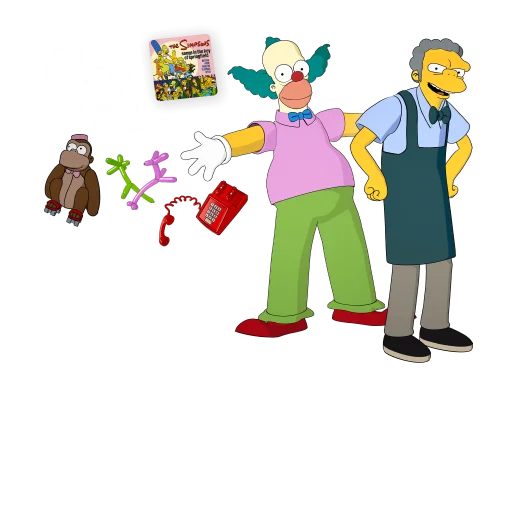 Lote Krusty el Payaso y Moe Szyslak