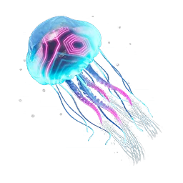 Medusa fluorescente