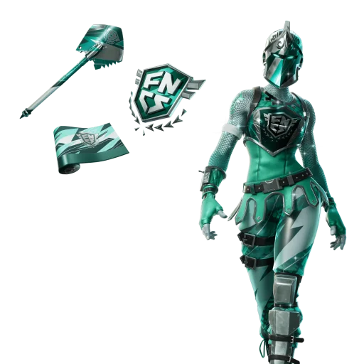 Lote del Caballero esmeralda de la FNCS fortnite pack