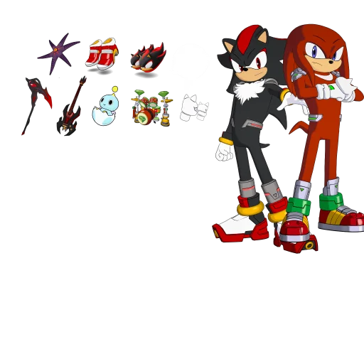 Pacotão Shadow, o Ouriço e Knuckles, o Equidna