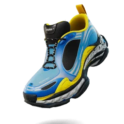 Balenciaga Triple S.2 'Blue/White/Yellow' fortnite Tênis