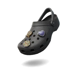 Crocs Classic Glitter Clog 'Black' fortnite shoes