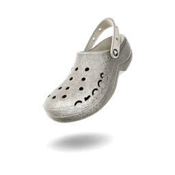 Tenis Crocs Baya Glitter Platform Clog "Pearl White"