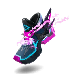 Pasos de neón zapatillas deportivas de fortnite