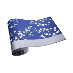 Copertura Rami in fiore blu