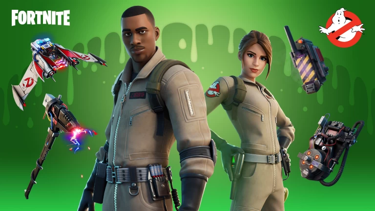 Scarica Squadra Ghostbusters (Acchiappafantasmi) Fortnite Sfondo 4k 1