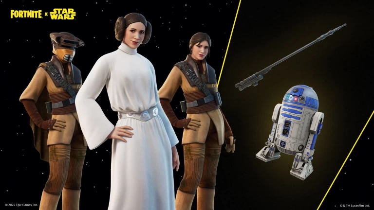 Descargar Leia Organa Fortnite Fondo de Pantalla 4k 1