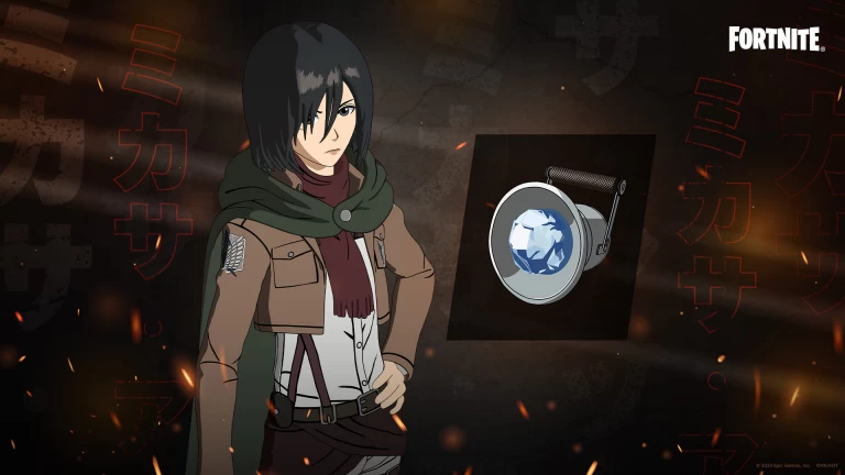 Download Mikasa Ackermann Fortnite Wallpaper 4k 1