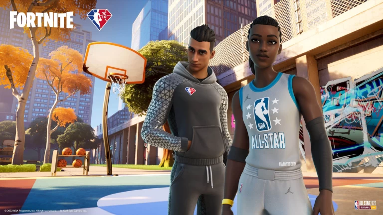 Baixar NBA 75 — Cestinha Fortnite Wallpaper 4k 3