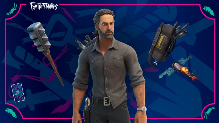 Descargar Rick Grimes Fortnite Wallpaper 4k 1