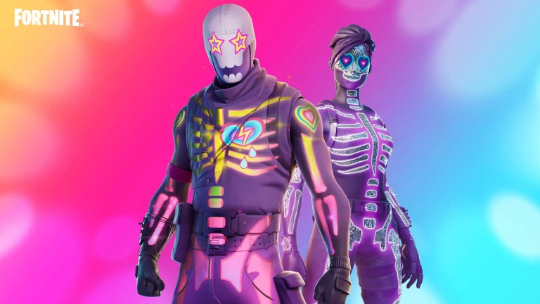 Download Sparkle Skull Fortnite Wallpaper 4k 1