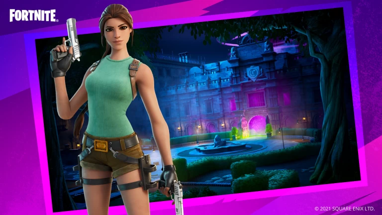 Télécharger Lara Croft Fortnite Wallpaper 4k 1