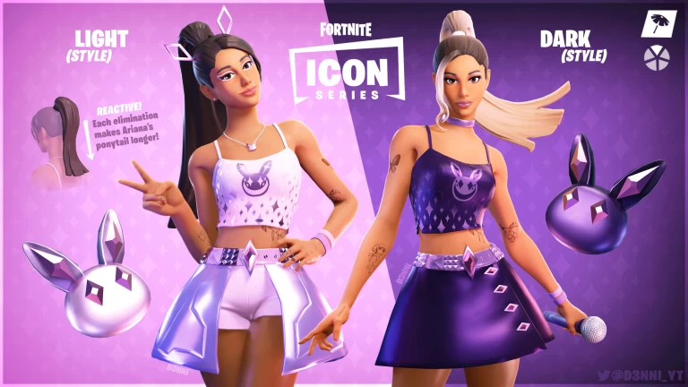 Scarica Bundle Ariana Grande Fortnite Sfondo 4k 2