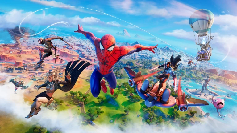 Download Spider-Man Fortnite Wallpaper 4k 1