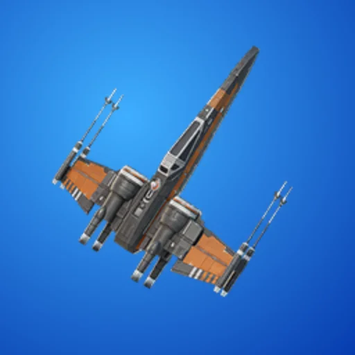 Back Bling Poe's Model X-wing