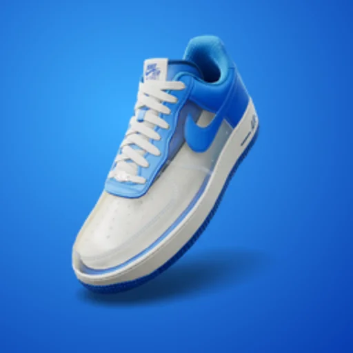 Nike Air Force 1 'Clear/Harbor Blue' fortnite shoes