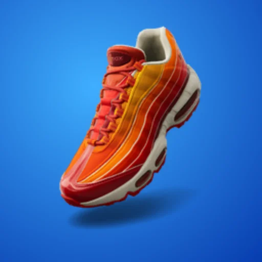 Nike Air Max 95 'Deep Red/Orange Blaze' fortnite shoes